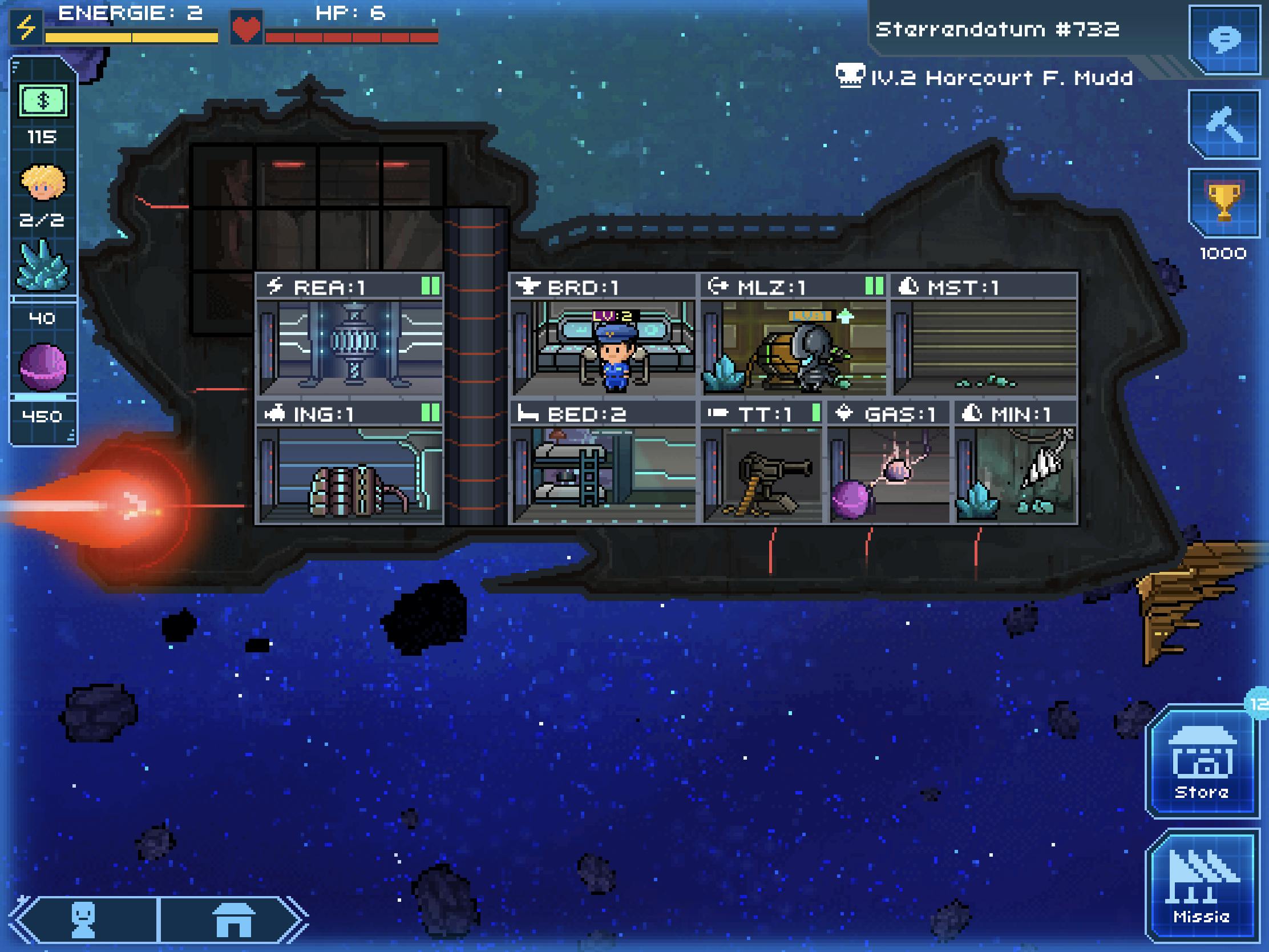  Kapitein van je eigen ruimteschip - Pixel StarShips