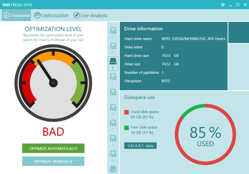 SSD Fresh - Behandel je ssd optimaal