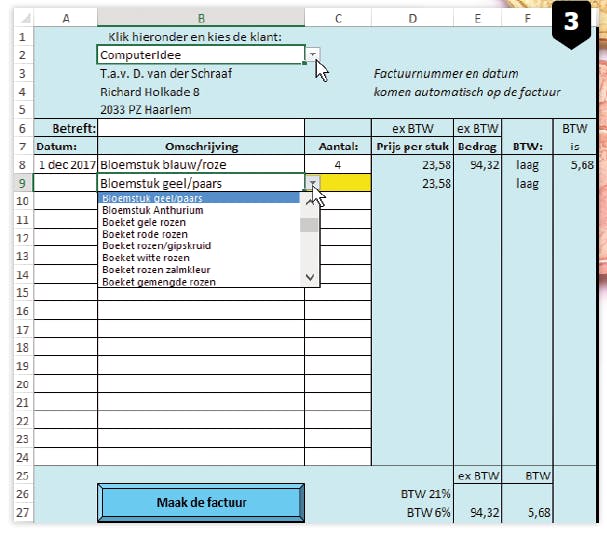 Factureren in Excel - Computer Idee 26
