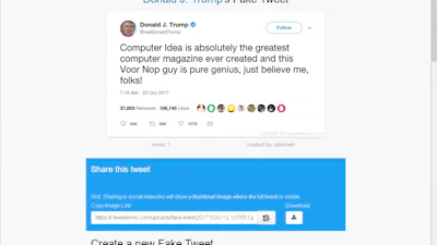 Tweeterino - Maak je eigen nepnieuws