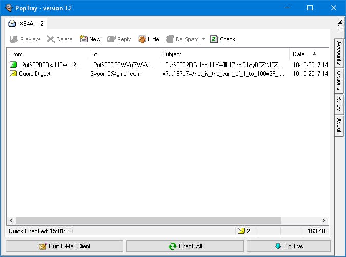 PopTray - Ongewenste mail weggooien voor het op je pc komt