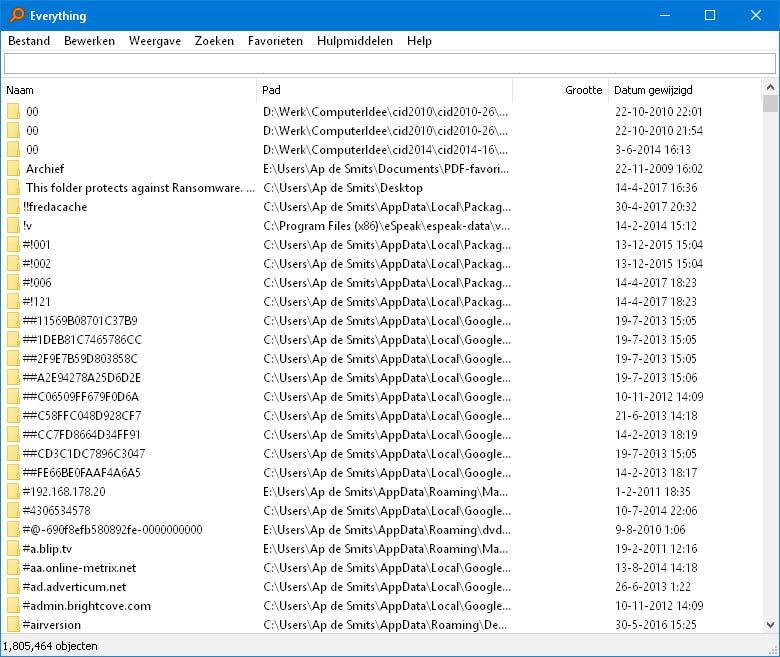 Everything - Het racemonster onder de bestandszoekers