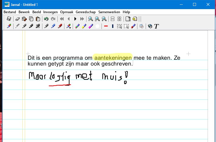 Jarnal - Maak handgeschreven aantekening