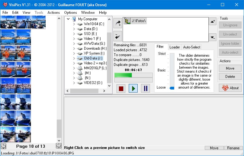 VisiPics - Vind (nagenoeg) identieke afbeeldingen