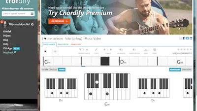 Chordify - Zoek de akkoorden van nummers