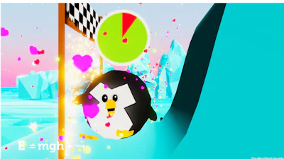 Potential Penguin - Glij met de pinguïn naar de finish