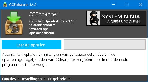 CCEnhancer - Laat CCLeaner nog beter werken