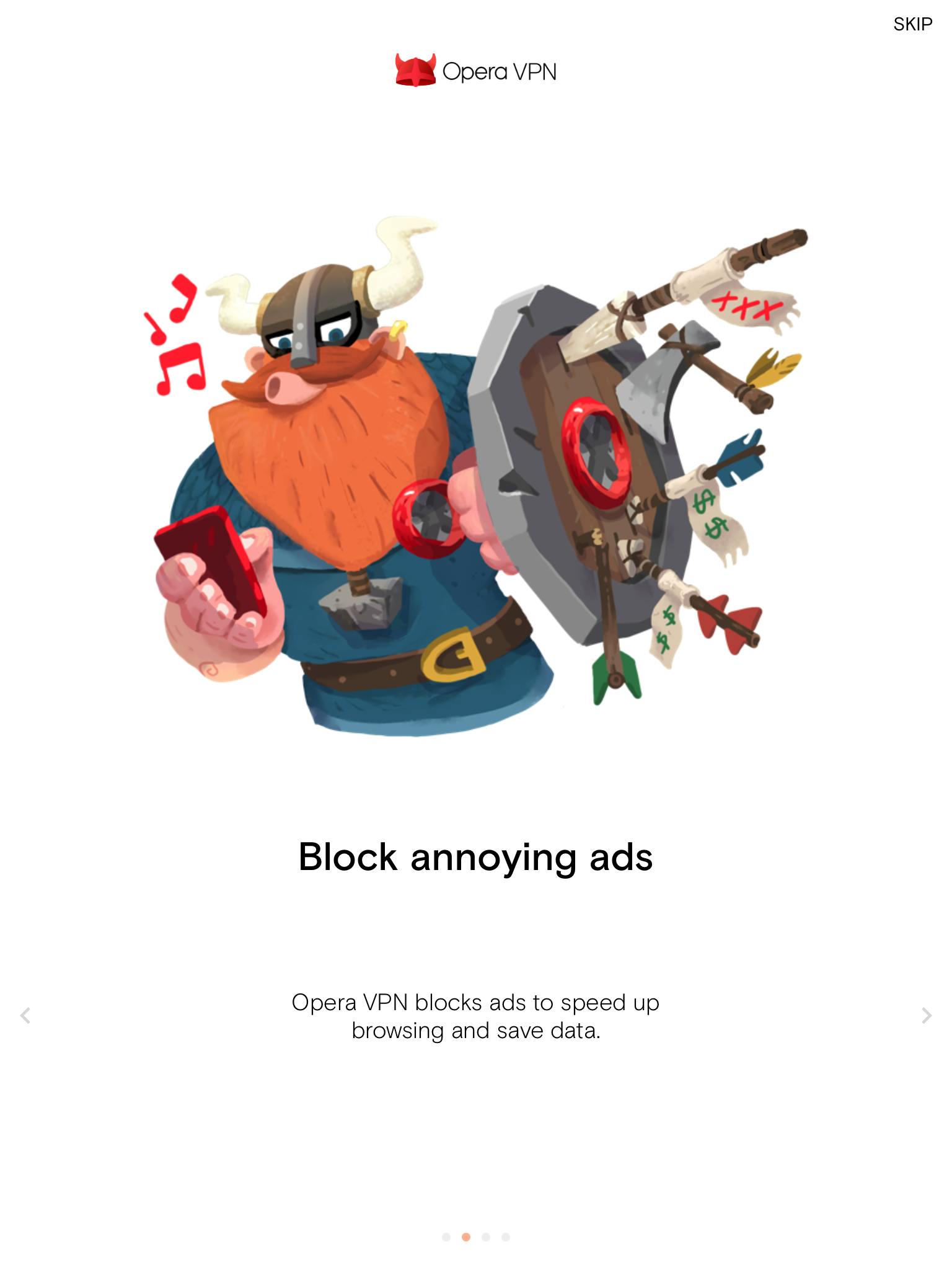 Opera Free VPN - Mobiel internetten zonder pottenkijkers