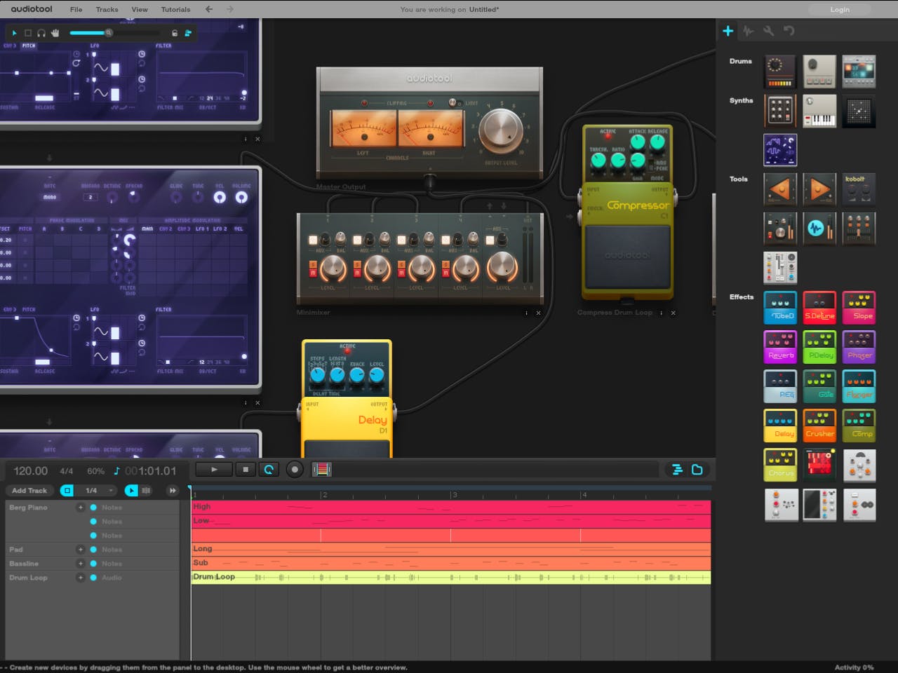 AudioTool - Een muziekstudio online