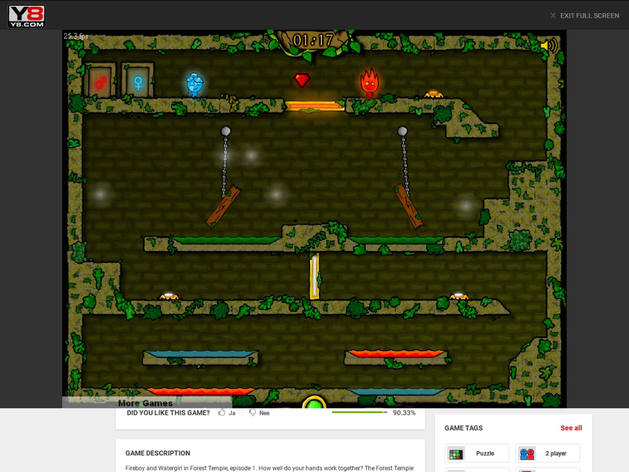 Fireboy & Watergirl - Samenwerking helpt u er doorheen