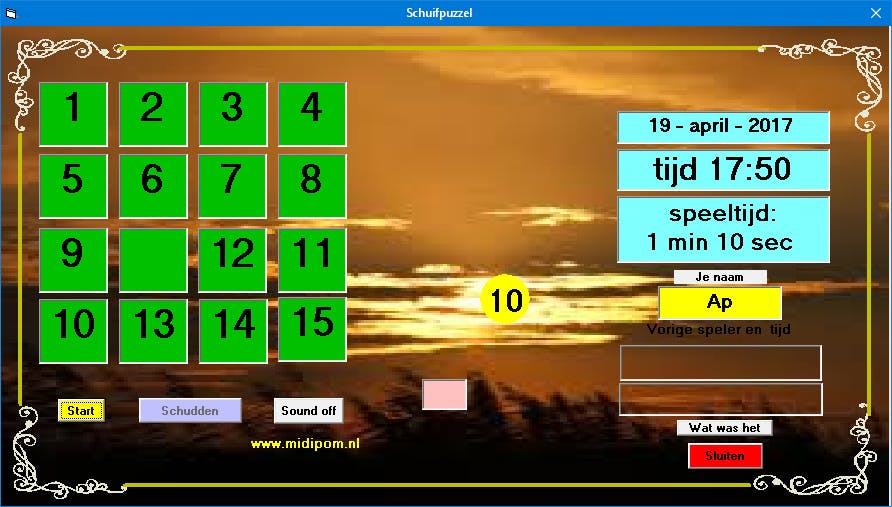 Schuifspel - De aloude 15-puzzel