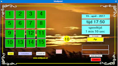 Schuifspel - De aloude 15-puzzel