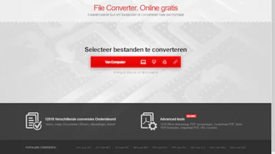 Convertio - Converteer allerlei soorten bestanden