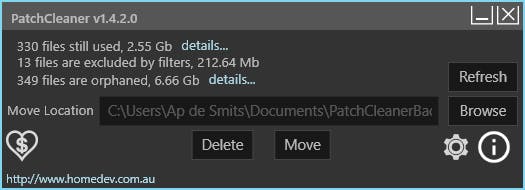 PatchCleaner - lekker een schone snelle schijf