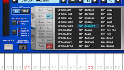 Synthesizer, Arpeggiator & Drum Pad - Muziekaal op de pc