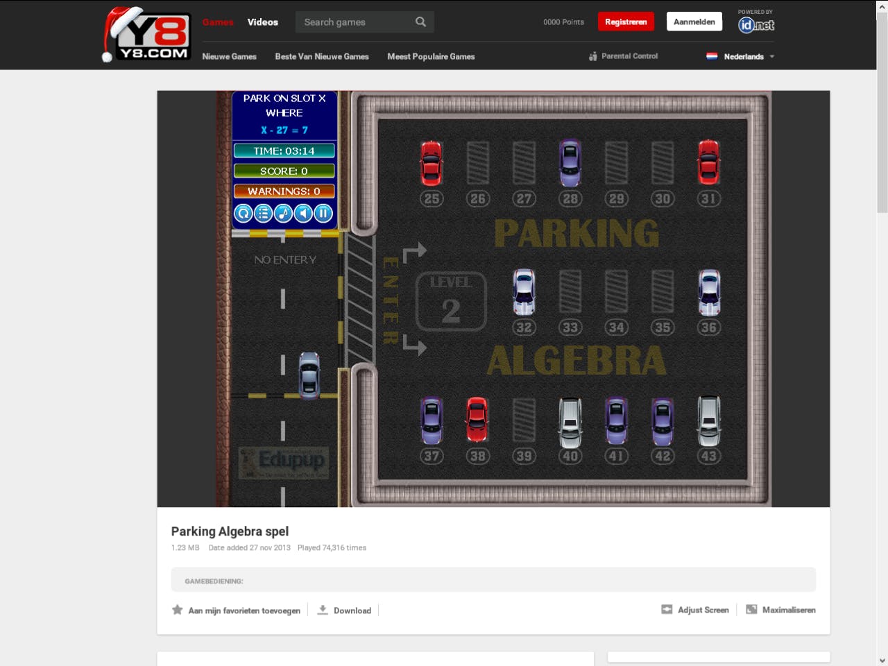 Parking Algebra - Rekenen en parkeren tegelijk