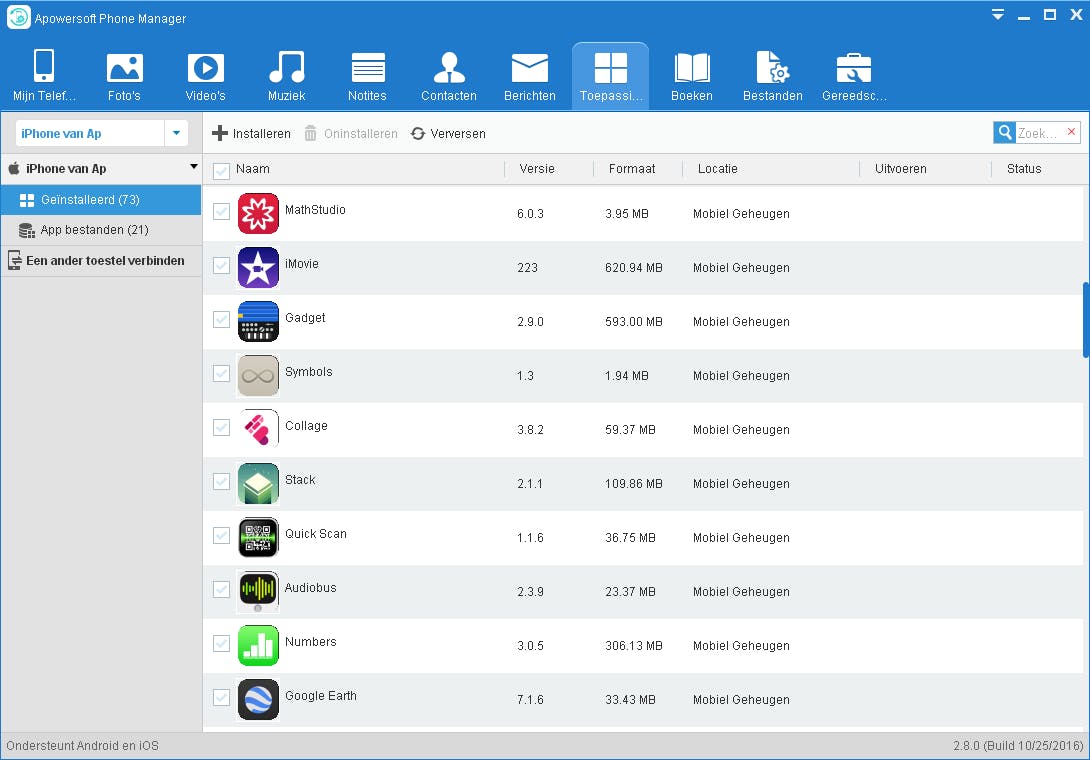 Apowersoft Phone Manager - Beheer je iPhone of Android-smartphone