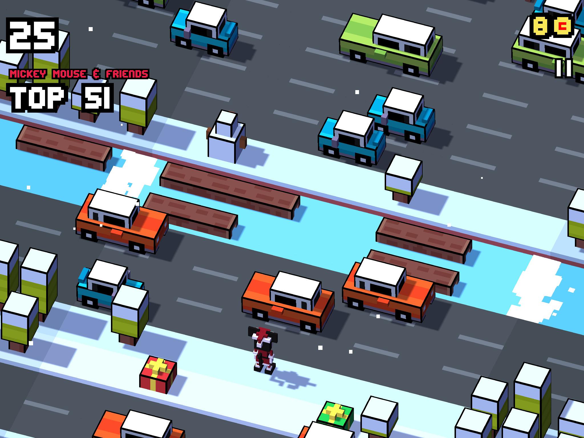 Disney Crossy Road - Met Mickey naar de overkant
