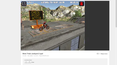 Moto Trials Junkyard 2 - Overwin elke hinderhis