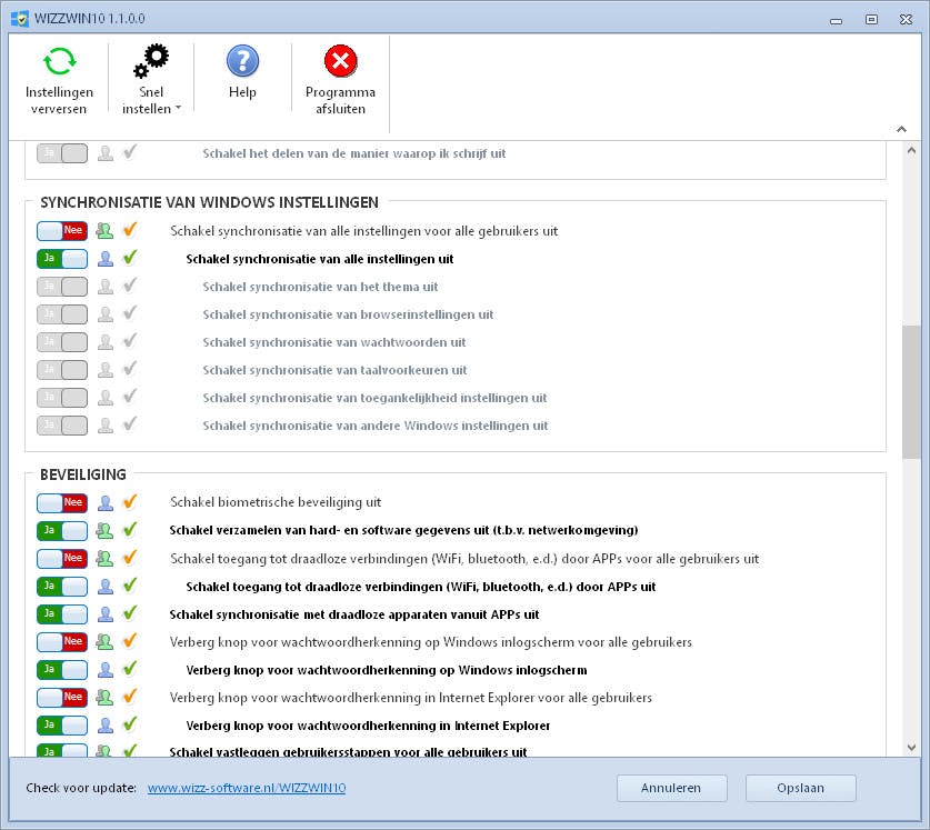 WizzWin10 - Zet de privacy in Windows 10 naar je hand