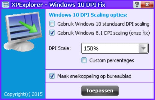 Windows 10 DPI Fix - Oplossing voor te kleine letters