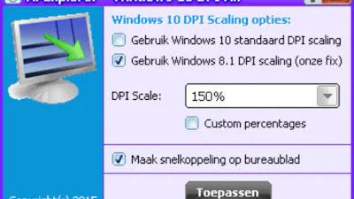 Windows 10 DPI Fix - Oplossing voor te kleine letters