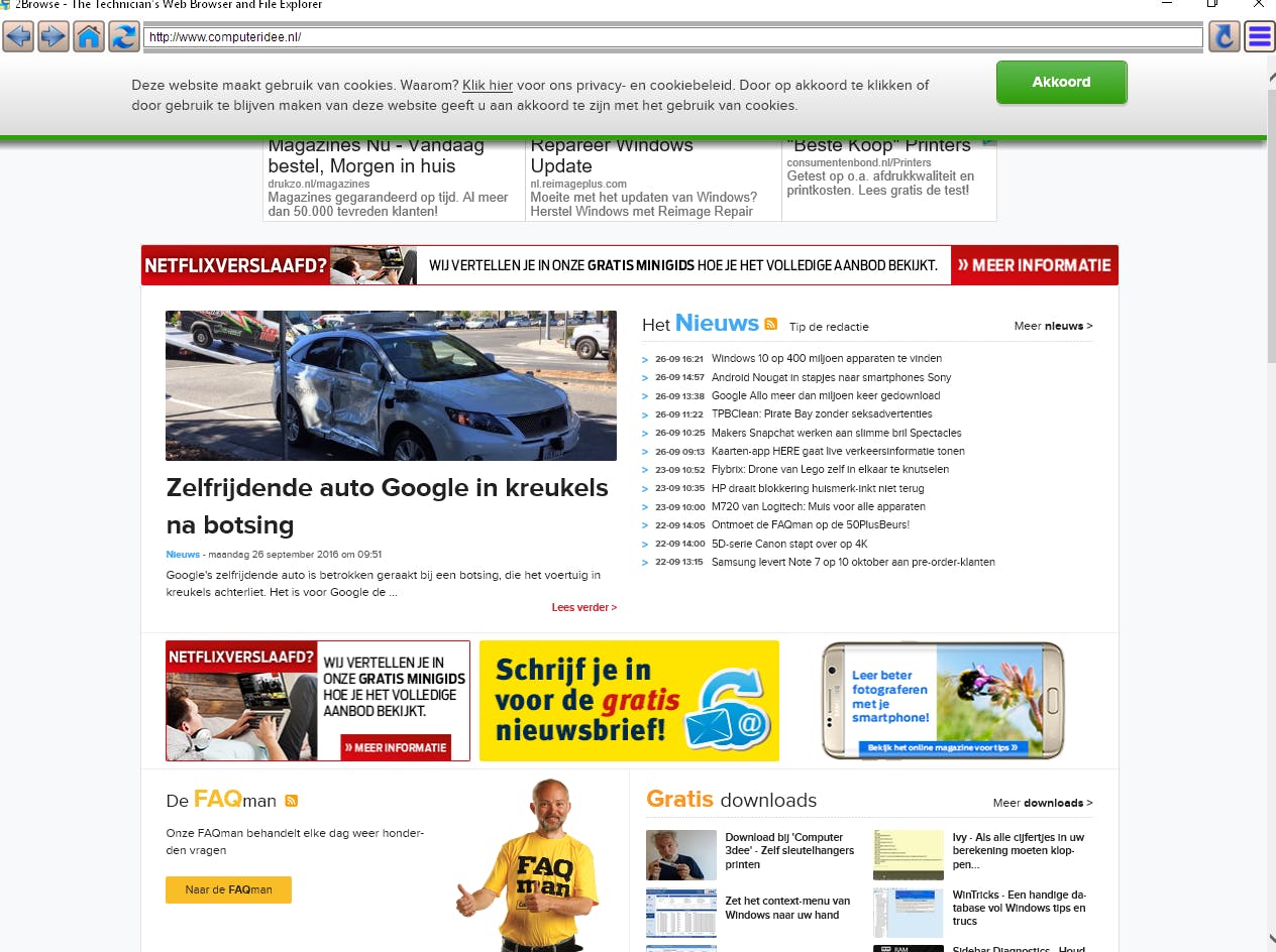 2Browse - Browser en verkenner in één