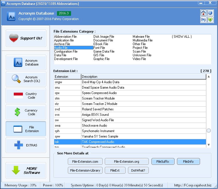Acronym Database - Duizenden afkortingen, bestands-extensies en meer