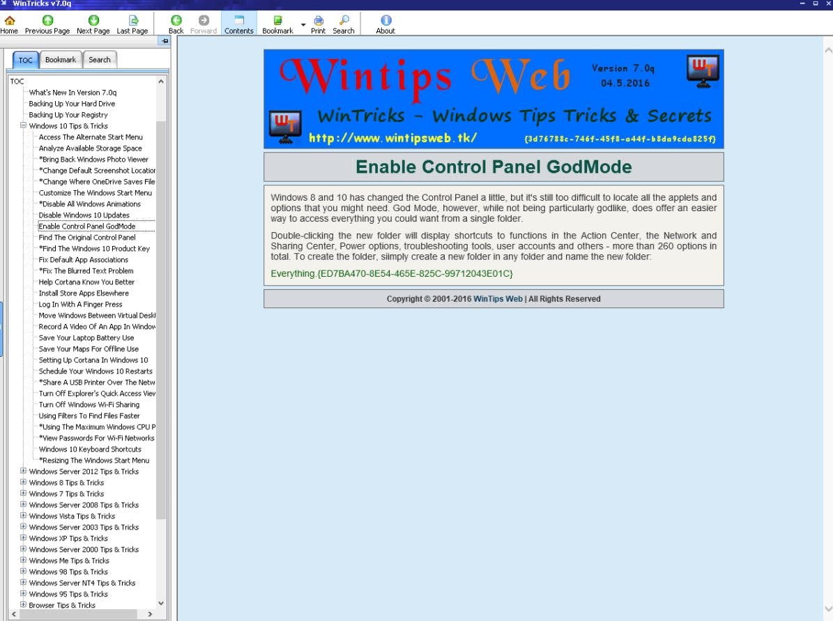 WinTricks - Een handige database vol Windows tips en trucs