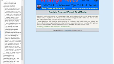WinTricks - Een handige database vol Windows tips en trucs