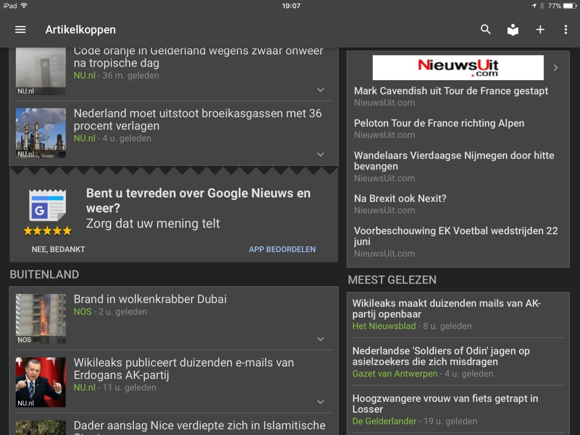 Google Nieuws - Snel toegang tot het nieuws dat jou interesseert