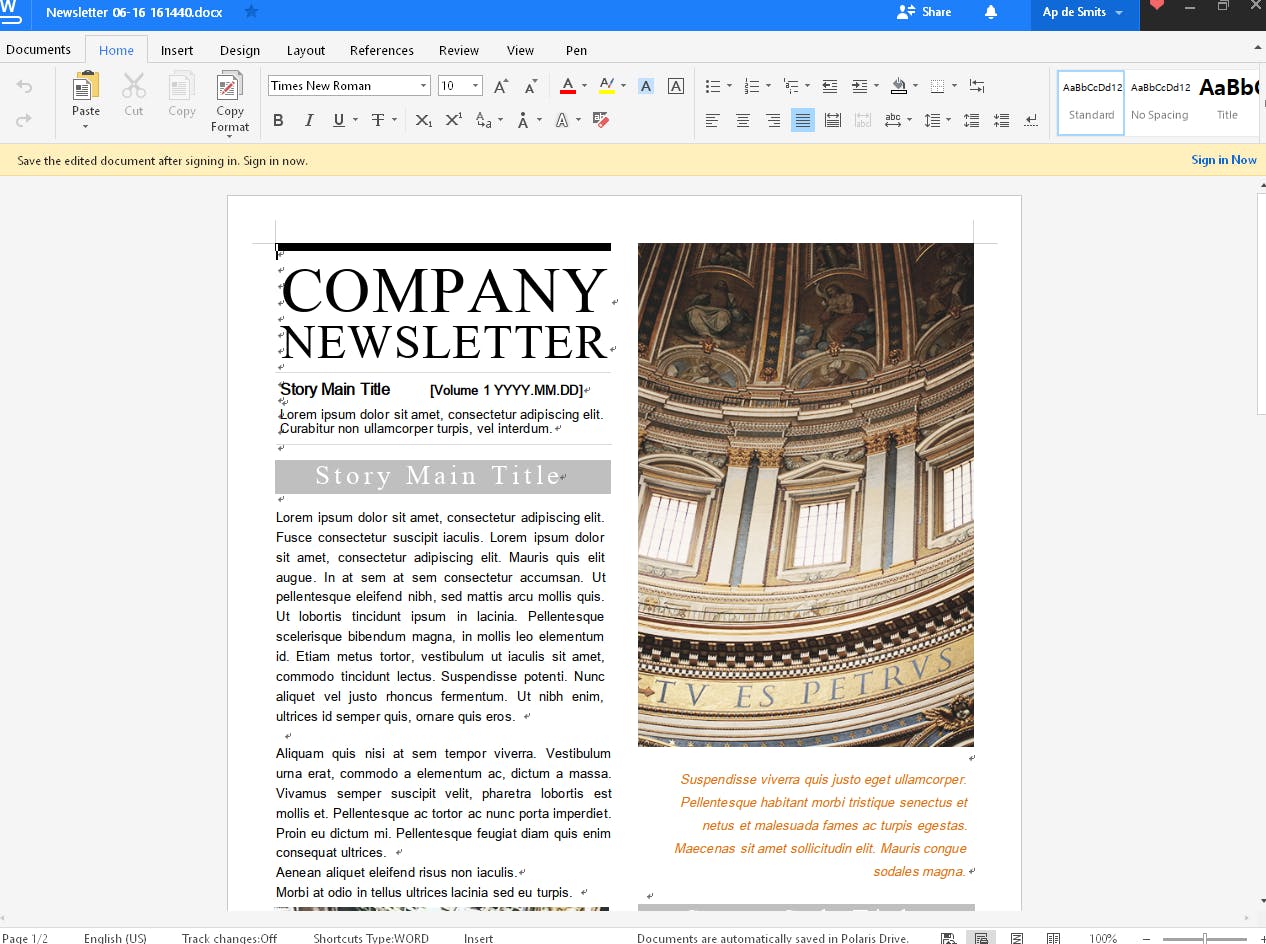 Polaris - Een goed gratis alternatief voor Office 