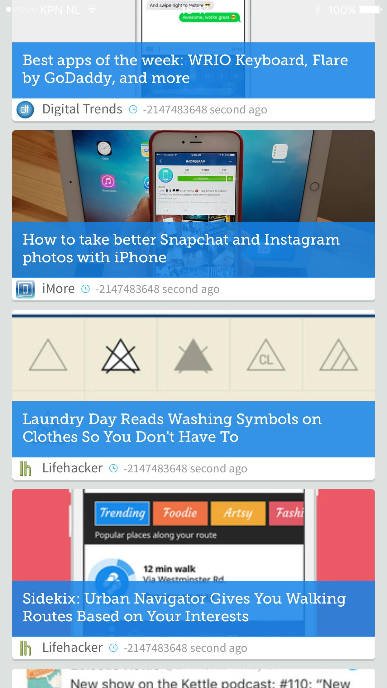 Dripplr - Iedere dag het beste nieuws geselecteerd