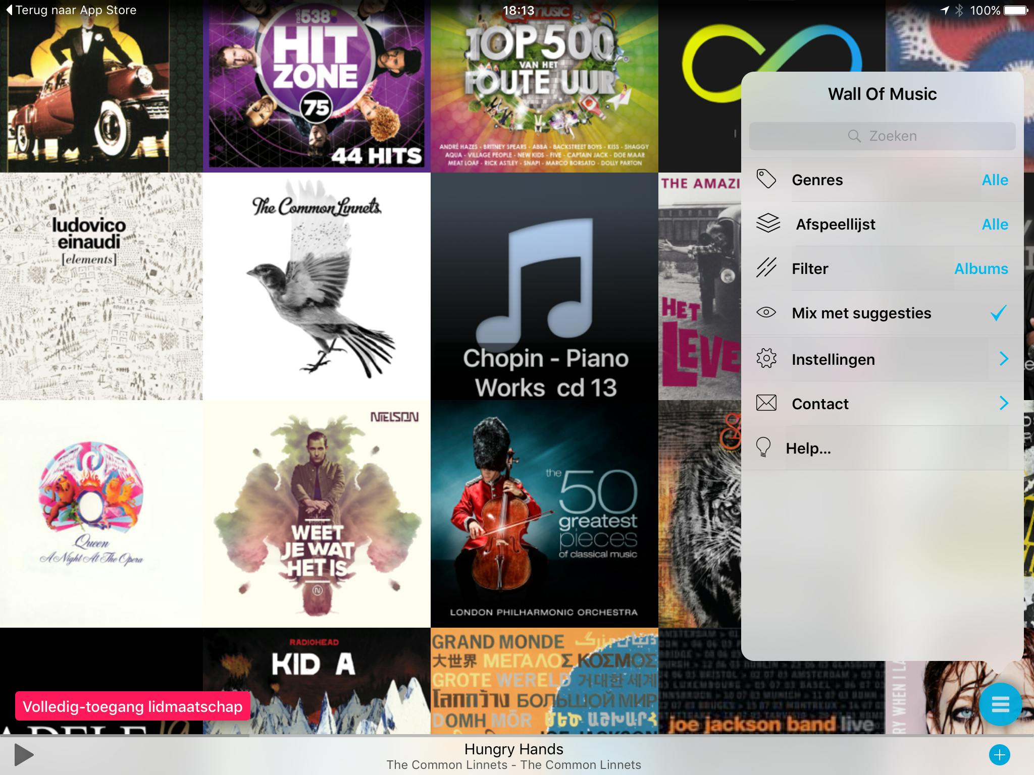 Wall Of Music - Een betere muziekspeler voor je iPhone