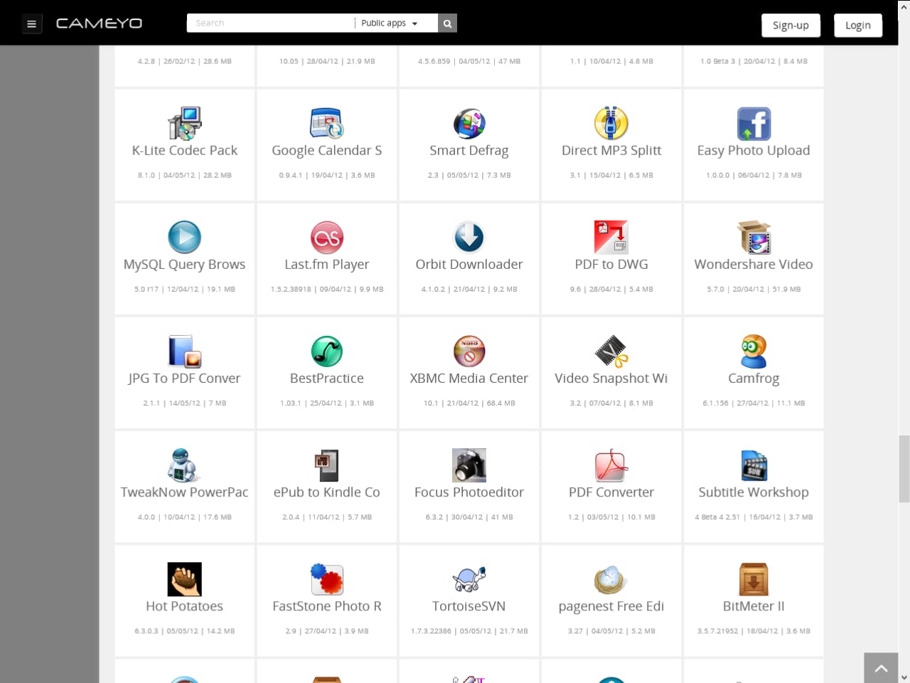 Cameyo Public Apps - Draai online allerlei bekende programma's