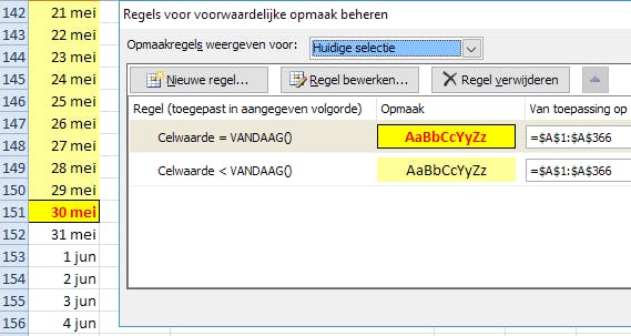 CID Voorwaardelijke OPmaak.xlsx - download bij "Voorwaardelijke opmaak"