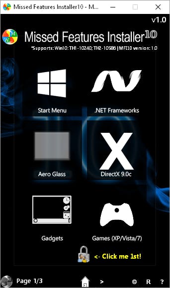 Missed Features Installer - Al je favoriete Windows-onderdelen in het startmenu