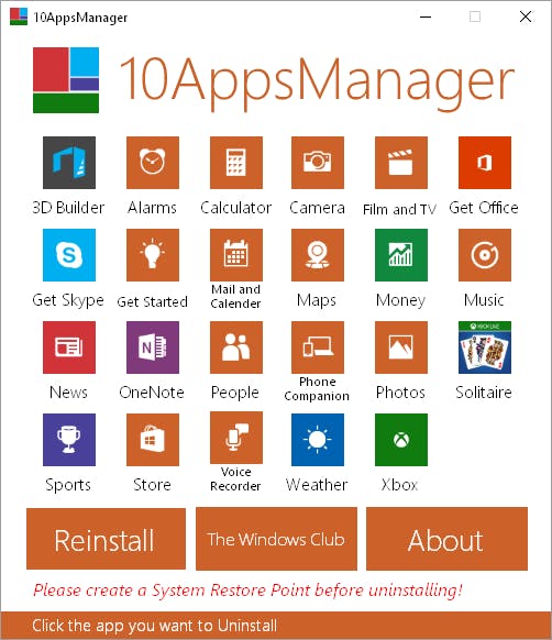 10AppsManager - Verwijder in één keer alle ongewenste apps uit Windows 10