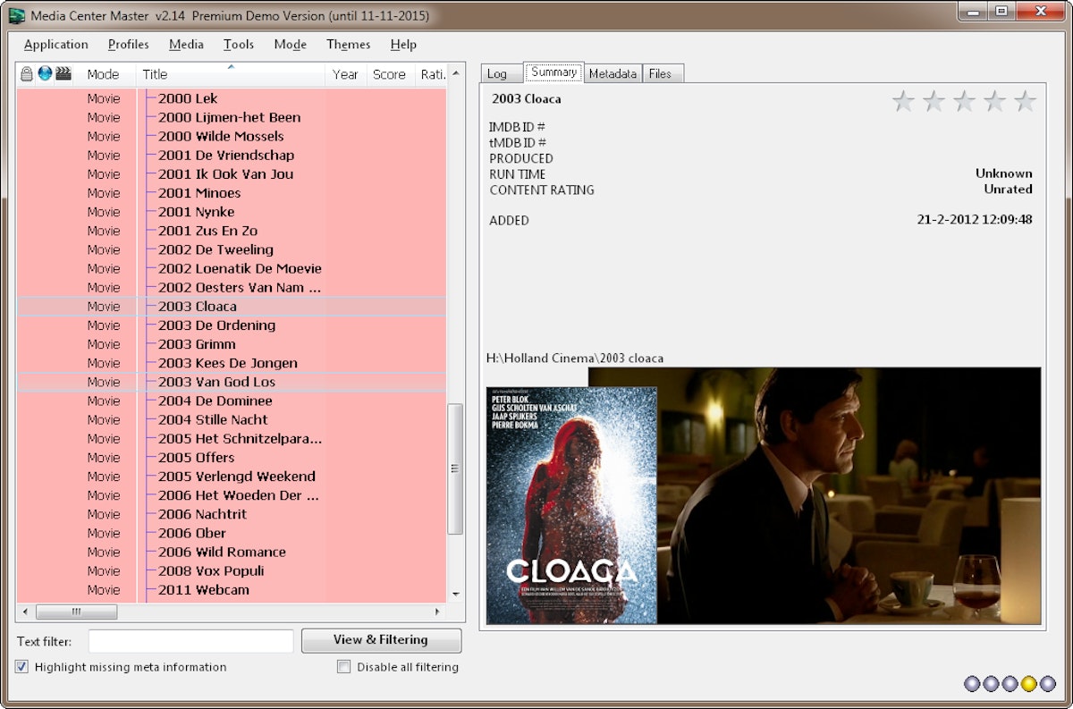 Media Center Master Beheer uw films en tvseries ID.nl