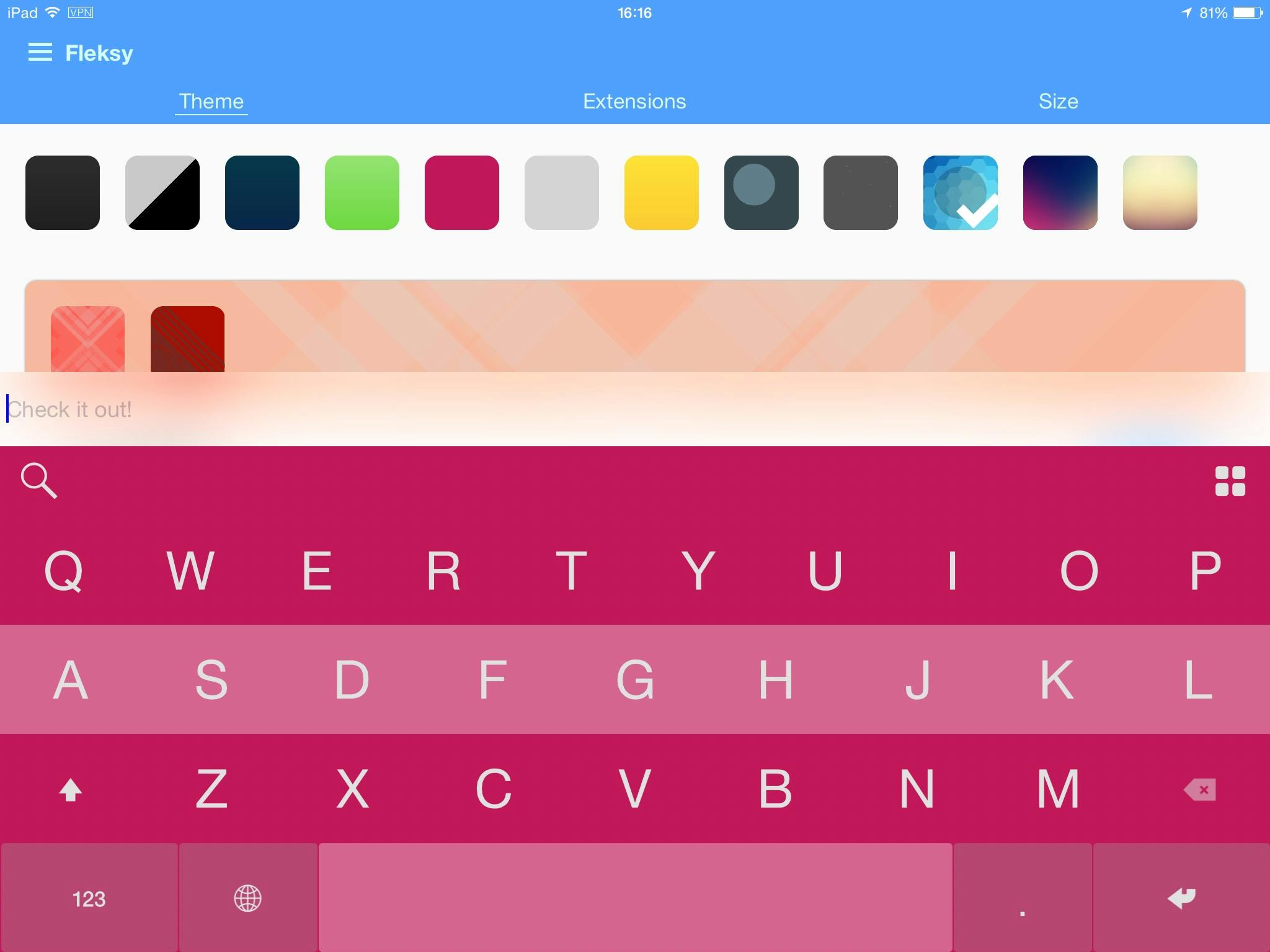 Fleksy - Een alternatief toetsenbord voor uw smartphone