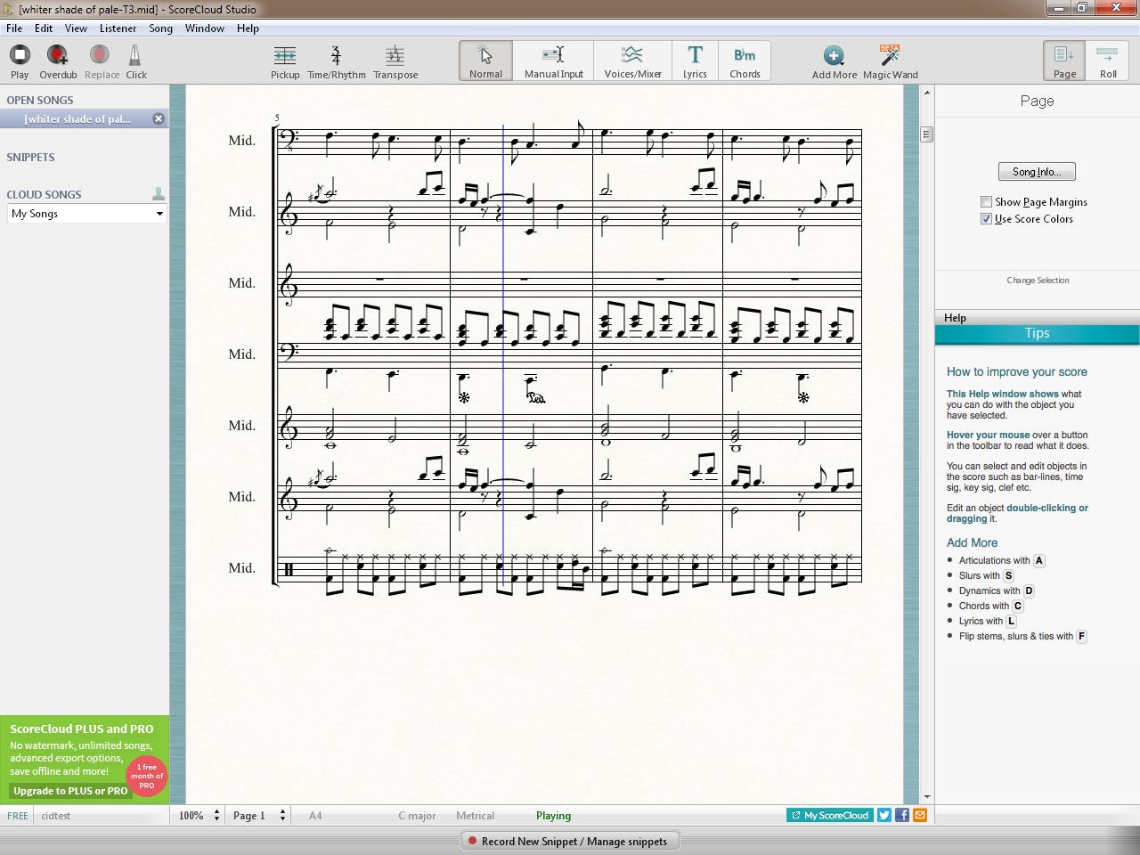 Scorecloud - Een fantastisch muzieknotatieprogramma