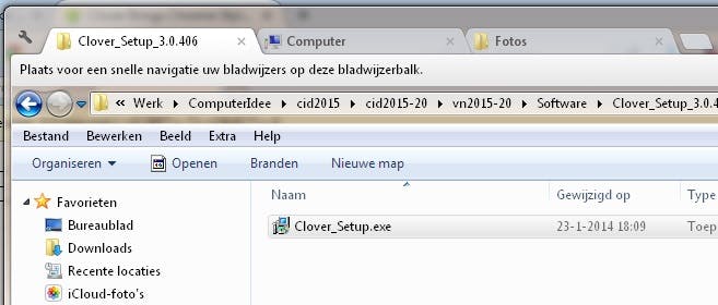 Clover - Maak tabbladen in Windows Verkenner