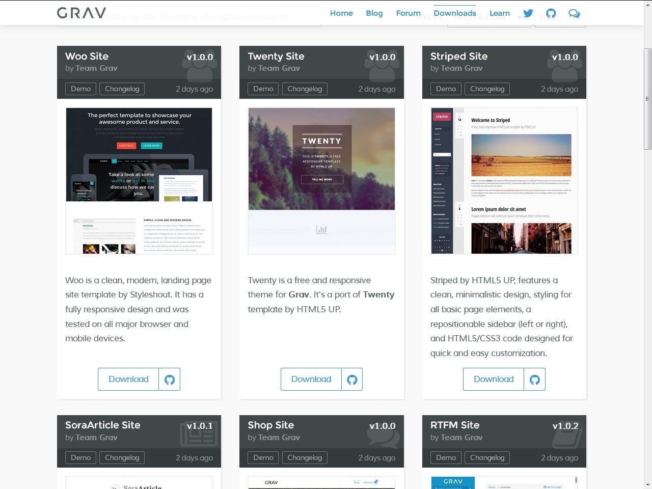 Grav - Ontwikkel complete websites met dit cms