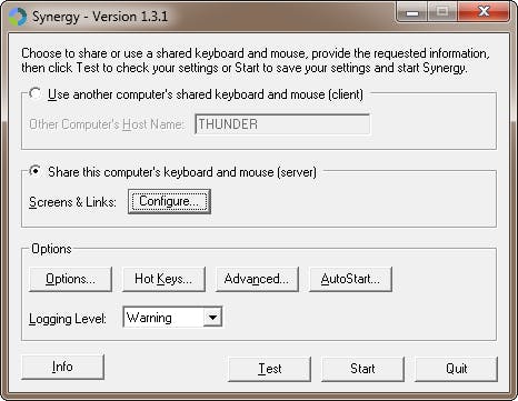 Synergy - Gebruik meerdere beeldschermen op meerdere systemen