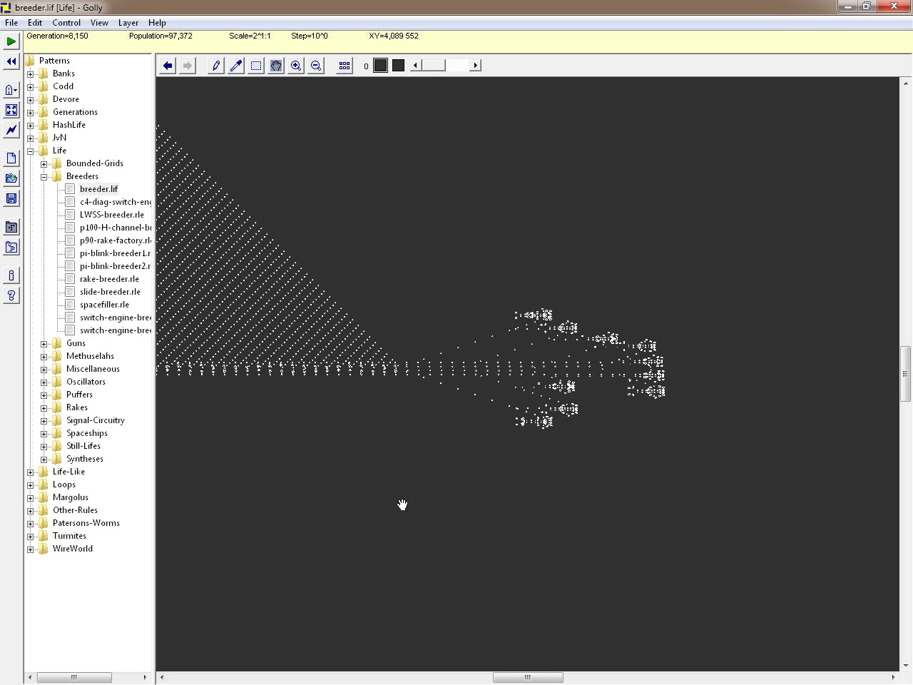 Golly - Game of Life en al zijn varianten