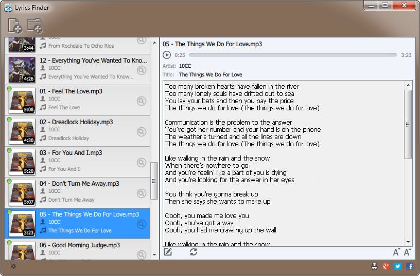 Lyrics Finder - Vind snel teksten van uw favoriete nummers