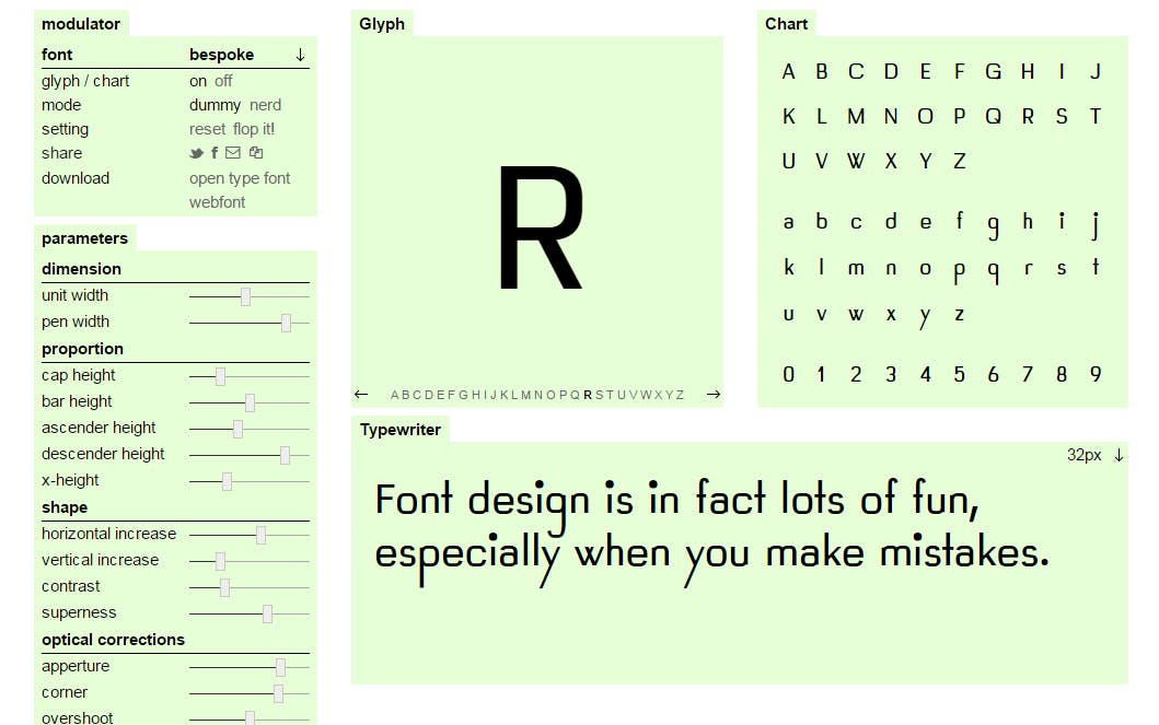 Metaflop Modulator - zelf lettertypes ontwerpen