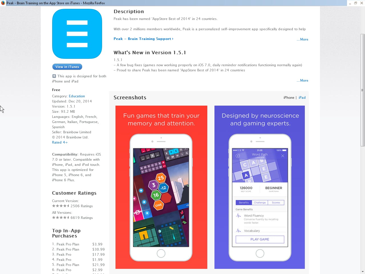 Peak Brain Training - Breng uw brein naar de sportschool