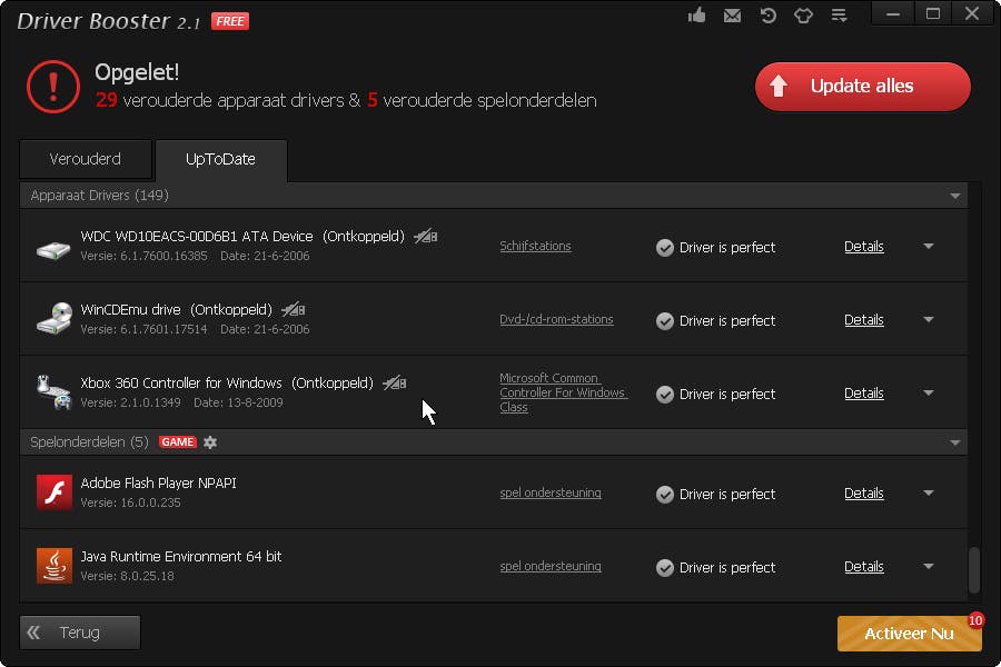 Driver Booster - Vind nieuwe versies van stuurprogramma’s