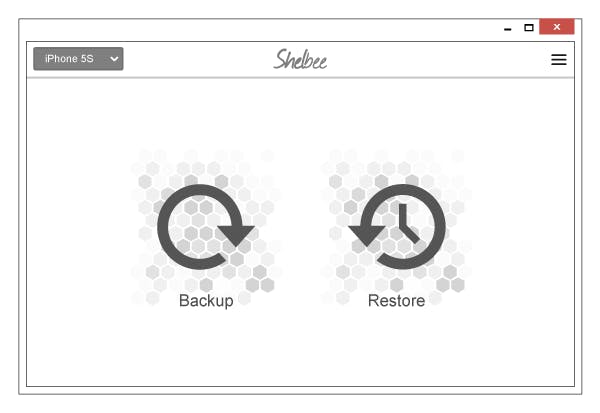 Shelbee - Backup je iPhone, iPad of iPod